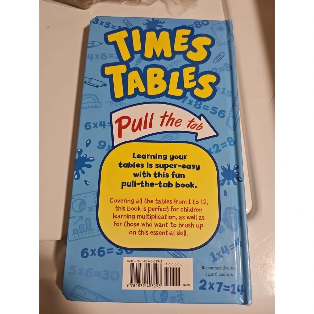 Times Tables Pull the Tab by Arcturus Publishing Limited (2020, Hardcover)